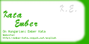 kata ember business card